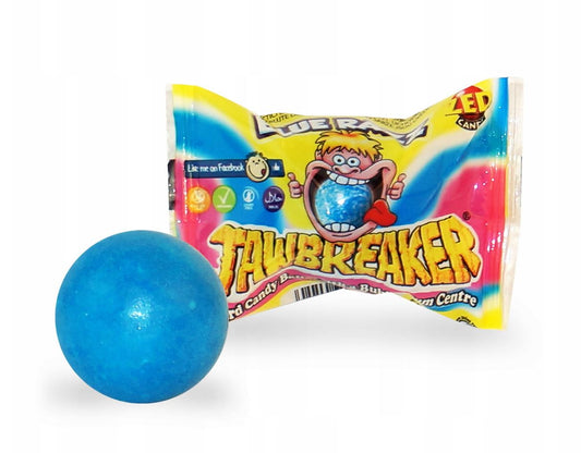 Saldainis su kramtomąja guma ZED CANDY JAWBREAKER (BLUE RAZZ), 13g